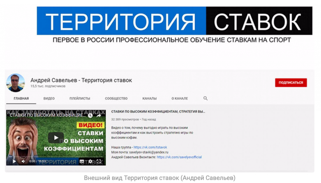 Территория ставок Андрея Савельева: анализ деятельности
